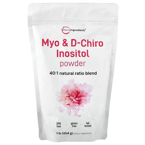 마이크로 인그리디언츠 Micro Ingredients, 미오이노시톨 및 d-카이로이노시톨 분말, 454g(1lb) product image