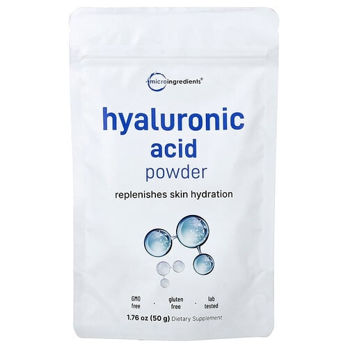 Micro Ingredients Hyaluronic Acid Powder 1 76 Oz 50 G product image