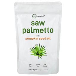 Micro Ingredients Saw Palmetto With Pumpkin Seed Oil 240 Softgels