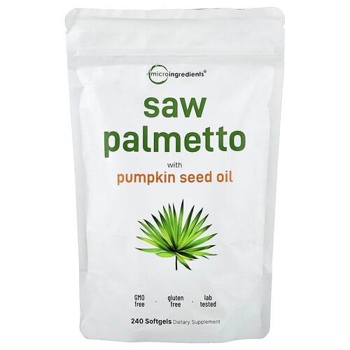 Micro Ingredients Saw Palmetto With Pumpkin Seed Oil 240 Softgels product image