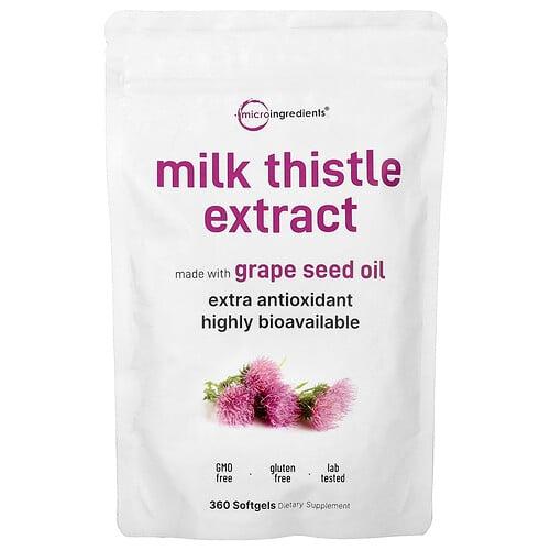 Micro Ingredients Milk Thistle Extract 360 Softgels 100 Mg Per Softgel product image