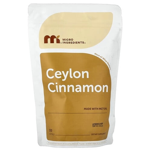 Micro Ingredients Ceylon Cinnamon 300 Softgels 200 Mg Per Softgel product image