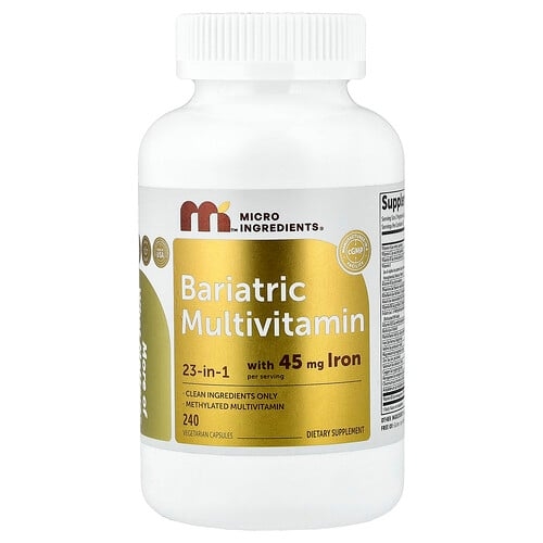 Micro Ingredients Bariatric Multivitamin 240 Vegetarian Capsules product image