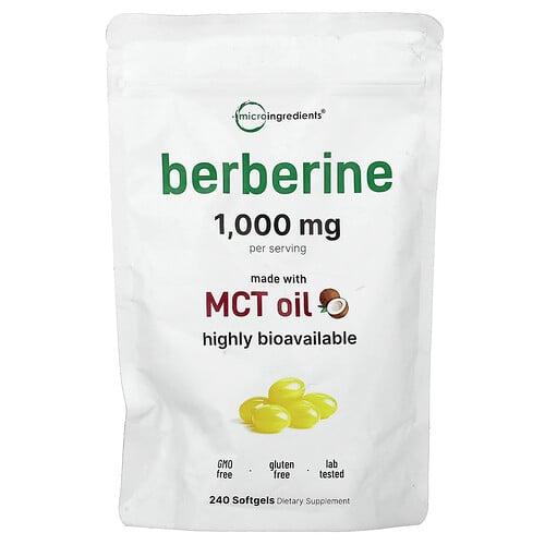 Micro Ingredients Berberine 240 Softgels 250 Mg Per Softgel product image