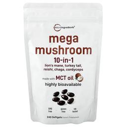 Micro Ingredients Mega Mushroom 10 In 1 240 Softgels