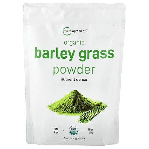Micro Ingredients Organic Barley Grass Powder 16 Oz 454 G product image