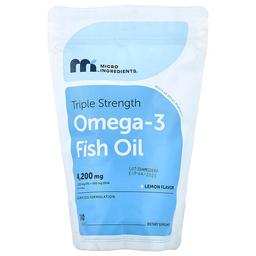 Micro Ingredients Omega 3 Fish Oil Lemon 240 Softgels