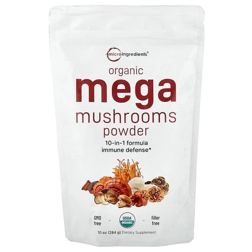 Micro Ingredients Organic Mega Mushrooms Powder 10 Oz 284 G product image
