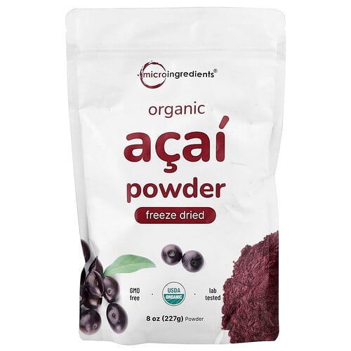 Micro Ingredients Organic Acai Powder Freeze Dried 8 Oz 227 G product image