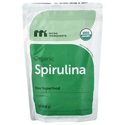 Micro Ingredients Organic Spirulina Powder 1 Lb 454 G