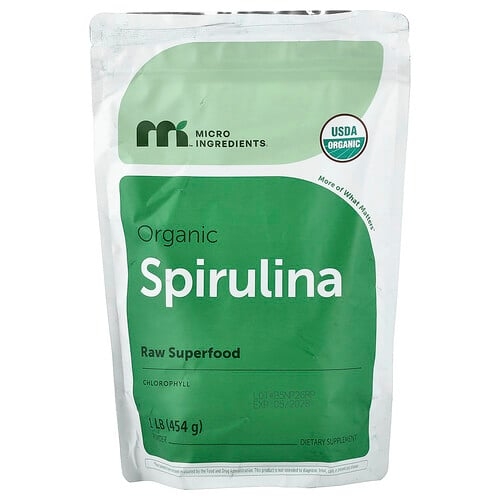Micro Ingredients Organic Spirulina Powder 1 Lb 454 G product image