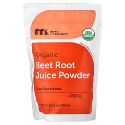 Micro Ingredients Organic Beet Root Juice Powder 1 Lb 454 G