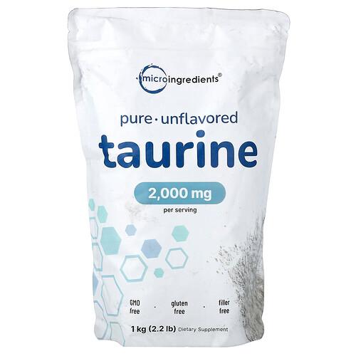 마이크로 인그리디언츠 Micro Ingredients, 순수 타우린, 무맛, 1kg(2.2lb) product image