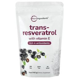 Micro Ingredients Trans Resveratrol With Vitamin E 5 Oz 142 G