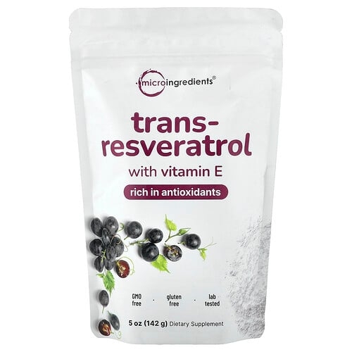 Micro Ingredients Trans Resveratrol With Vitamin E 5 Oz 142 G product image
