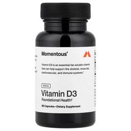 Momentous Vitamin D3 125 Mg 5 000 Iu 60 Capsules