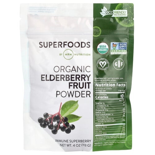 Mrm Nutrition Organic Elderberry Fruit Powder 4 Oz 113 G product image