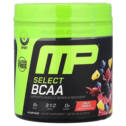 Musclepharm Select Bcaa Fruit Punch 9 5 Oz 270 G product image
