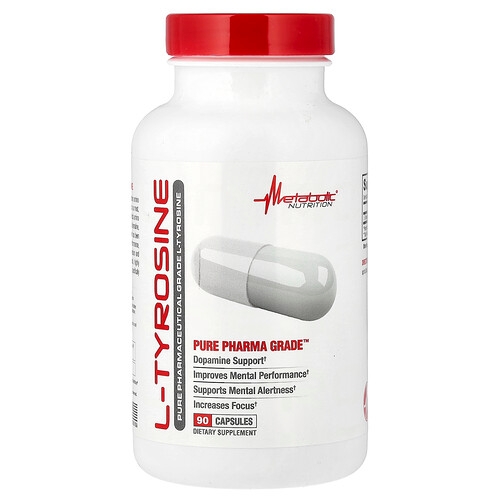 Metabolic Nutrition L Tyrosine 90 Capsules 500 Mg Per Capsule product image