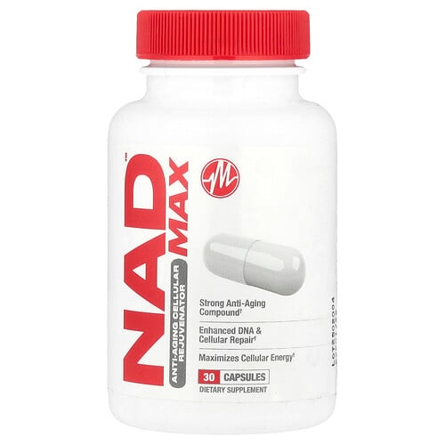 Metabolic Nutrition Nad Max Anti Aging Cellular Rejuvenator 30 Capsules product image
