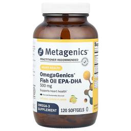 Metagenics Omegagenics Fish Oil Epa Dha Natural Lemon 500 Mg 120 Softgels