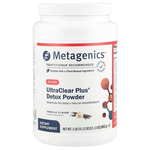 Metagenics Ultraclear Plus Detox Powder Vanilla 31 11 Oz 882 G product image