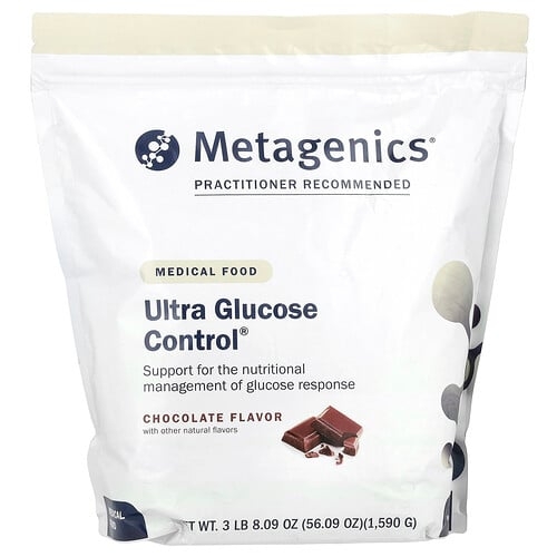 Metagenics Ultra Glucose Control Medical Food Chocolate 56 09 Oz 1 590 G product image