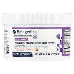 Metagenics Magactive Magnesium Muscle Powder Strawberry Lemonade 5 29 Oz 150 G