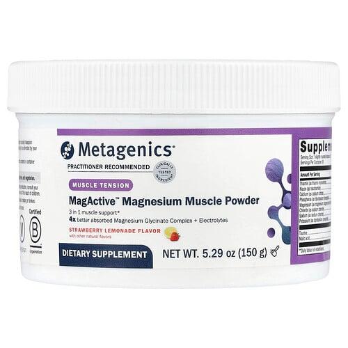 Metagenics Magactive Magnesium Muscle Powder Strawberry Lemonade 5 29 Oz 150 G product image