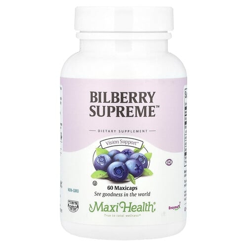 Maxi Health Bilberry Supreme 60 Maxicaps product image