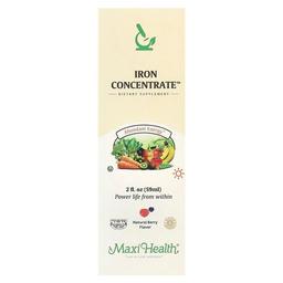 Maxi Health Iron Concentrate Natural Berry 2 Fl Oz 59 Ml