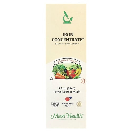 Maxi Health Iron Concentrate Natural Berry 2 Fl Oz 59 Ml product image