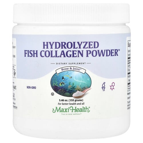Maxi Health Hydrolyzed Fish Collagen Powder 5 46 Oz 155 G product image