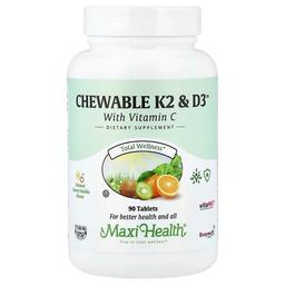 Maxi Health Chewable K2 D3 Natural Cherry Vanilla 90 Tablets