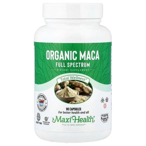 Maxi Health Organic Maca Full Spectrum 90 Capsules 600 Mg Per Capsule product image