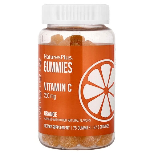 Naturesplus Vitamin C Gummies Orange 75 Gummies 125 Mg Per Gummy product image