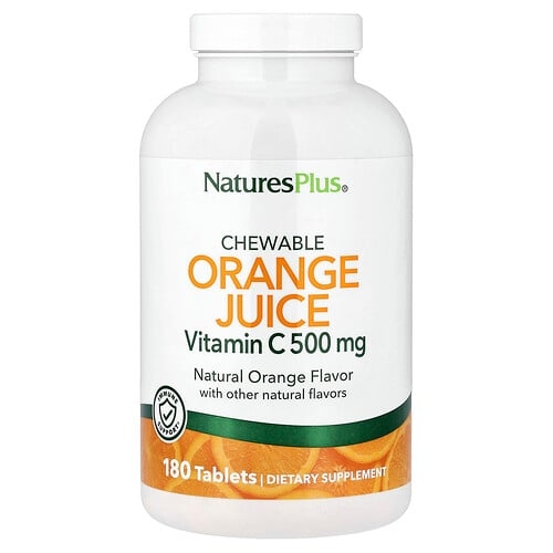 Naturesplus Chewable Orange Juice Vitamin C Natural Orange 180 Tablets product image
