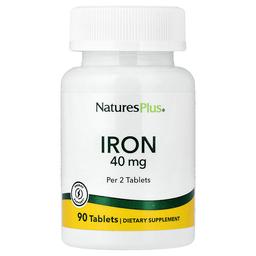 Naturesplus Iron 40 Mg 90 Tablets 20 Mg Per Tablet