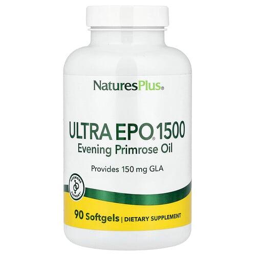 네이쳐스 플러스 NaturesPlus, Ultra EPO® 1500, 달맞이꽃오일, 소프트젤 90정 product image