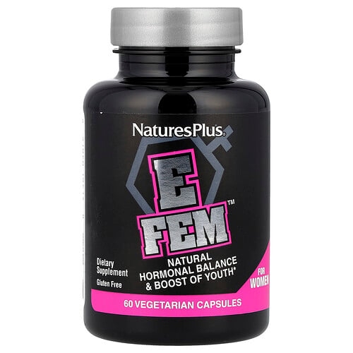 Naturesplus E Fem For Women Natural Hormonal Balance Boost Of Youth 60 Vegetarian Capsules product image