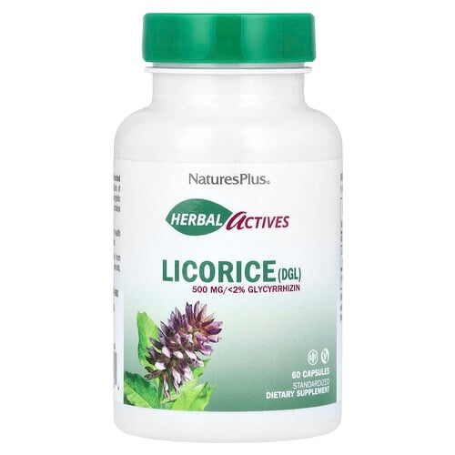Naturesplus Herbal Actives Licorice Dgl 500 Mg 60 Capsules product image