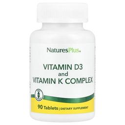 Naturesplus Vitamin D3 And Vitamin K Complex 90 Tablets