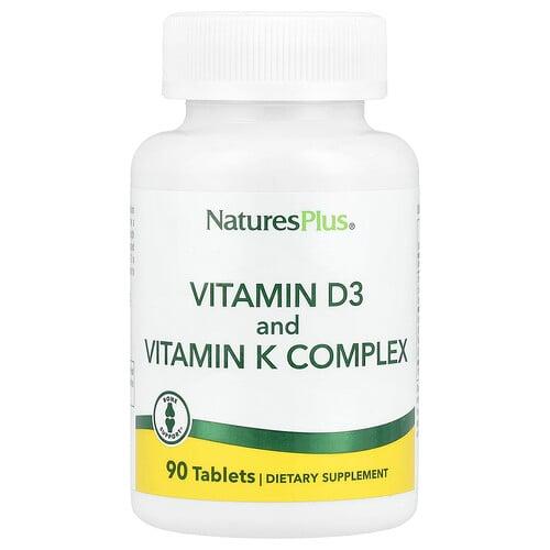 Naturesplus Vitamin D3 And Vitamin K Complex 90 Tablets product image
