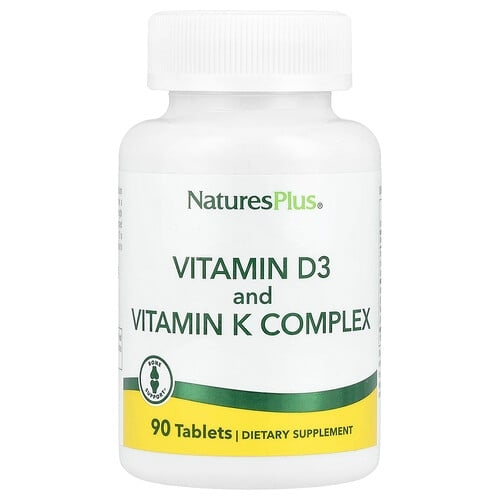 Naturesplus Vitamin D3 And Vitamin K Complex 90 Tablets product image