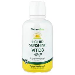 Naturesplus Liquid Sunshine Vitamin D3 Tropical Citrus 16 Fl Oz 473 18 Ml