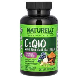 Naturelo Coq10 Whole Food Heart Health Blend 120 Vegetarian Capsules