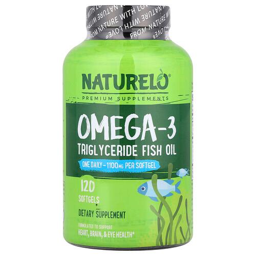 Naturelo Omega 3 Triglyceride Fish Oil 1 100 Mg 120 Softgels product image