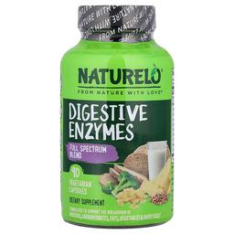 Naturelo Digestive Enzymes Full Spectrum Blend 90 Vegetarian Capsules
