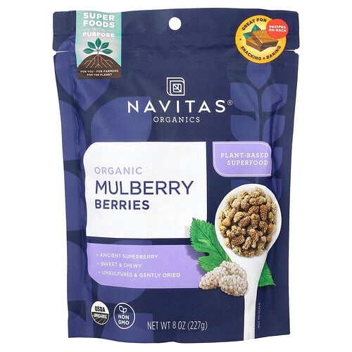Navitas Organics Organic Mulberry Berries 8 Oz 227 G product image