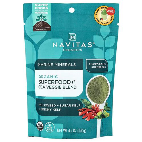 나비타스 오가닉스 Navitas Organics, 해양 미네랄, 유기농 슈퍼 푸드 + 해조류 혼합물, 120g(4.2oz) product image